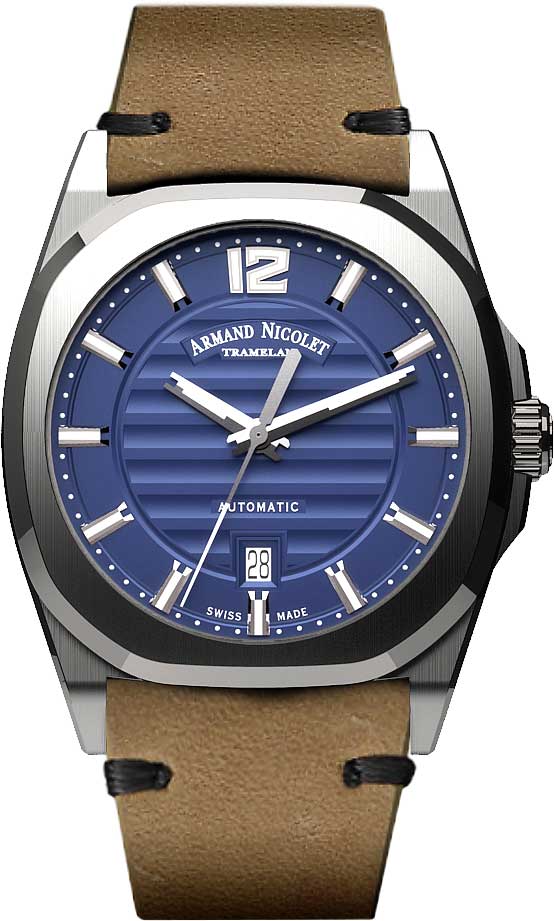 Швейцарские механические наручные часы Armand Nicolet A660AAA-BU-PK4140CA
