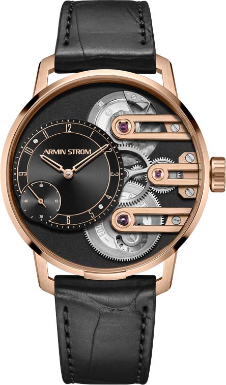 Швейцарские механические золотые наручные часы Armin Strom RG19-GEF.85.AL.M.35