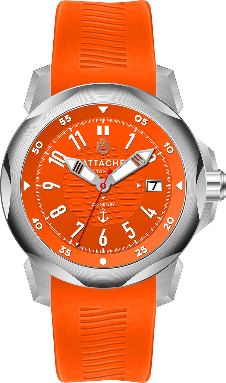 Российские механические наручные часы ATTACHE MARINE-AUTO-SORANGE1