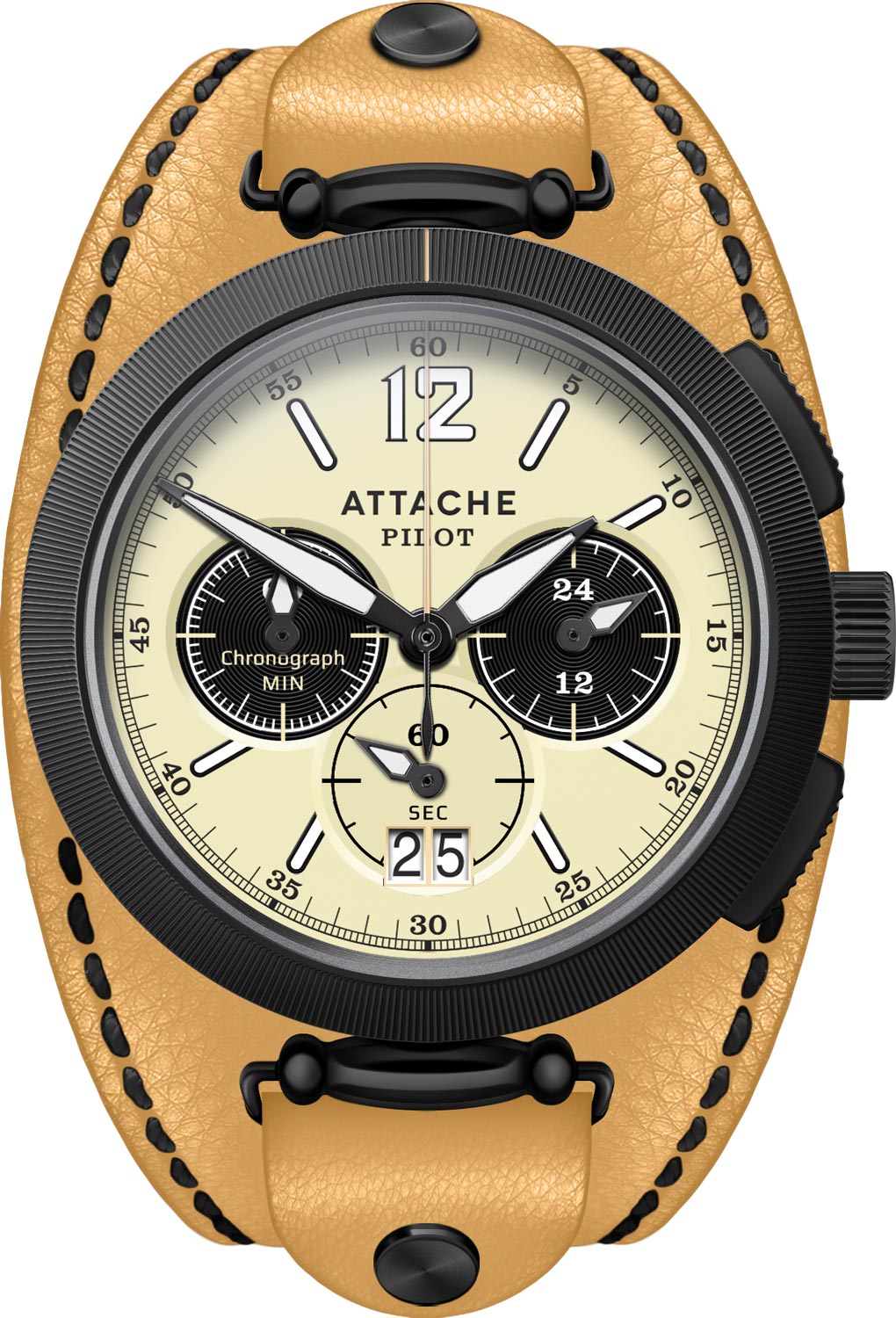    ATTACHE PILOT-CHRONO-BB-BIEGE  