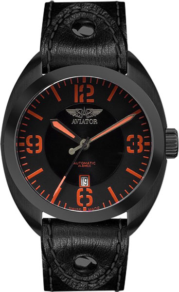 Швейцарские механические наручные часы Aviator R.3.08.5.022.4