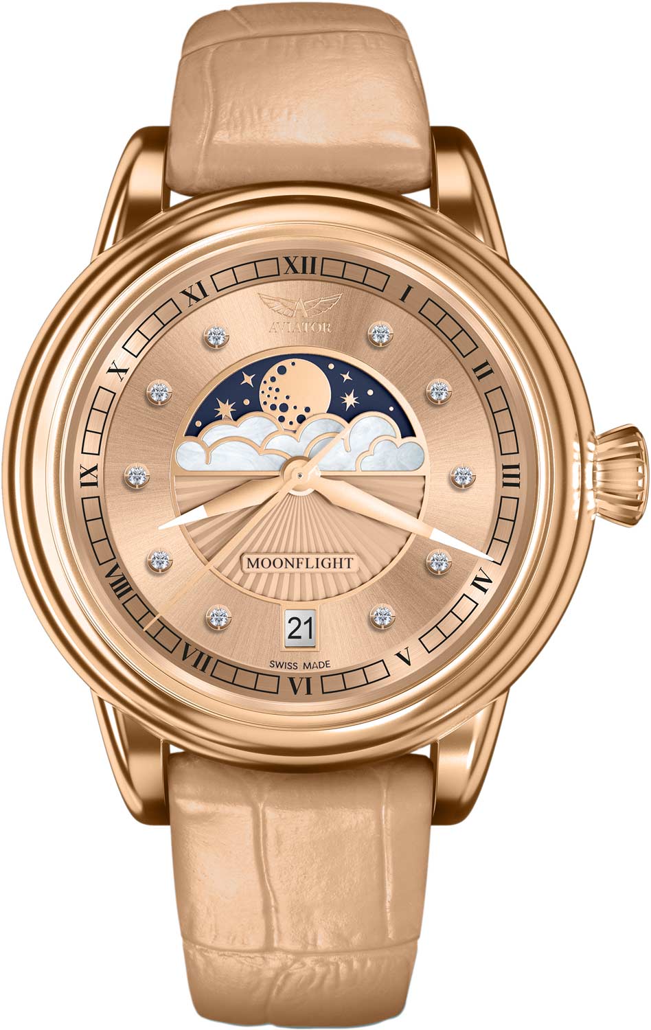 Швейцарские наручные часы Aviator V.1.33.2.383.4