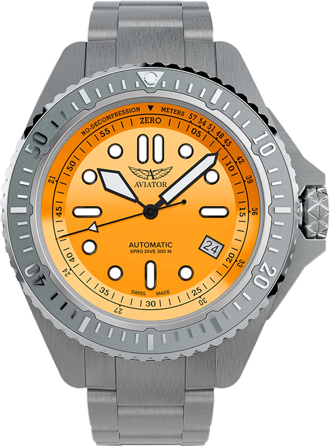 Швейцарские механические наручные часы Aviator V.1.43.0.365.5