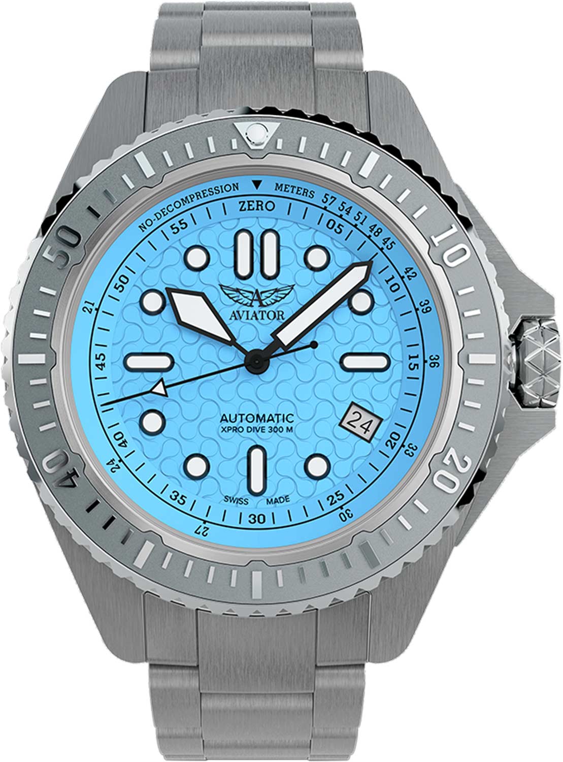 Швейцарские механические наручные часы Aviator V.1.43.0.366.5