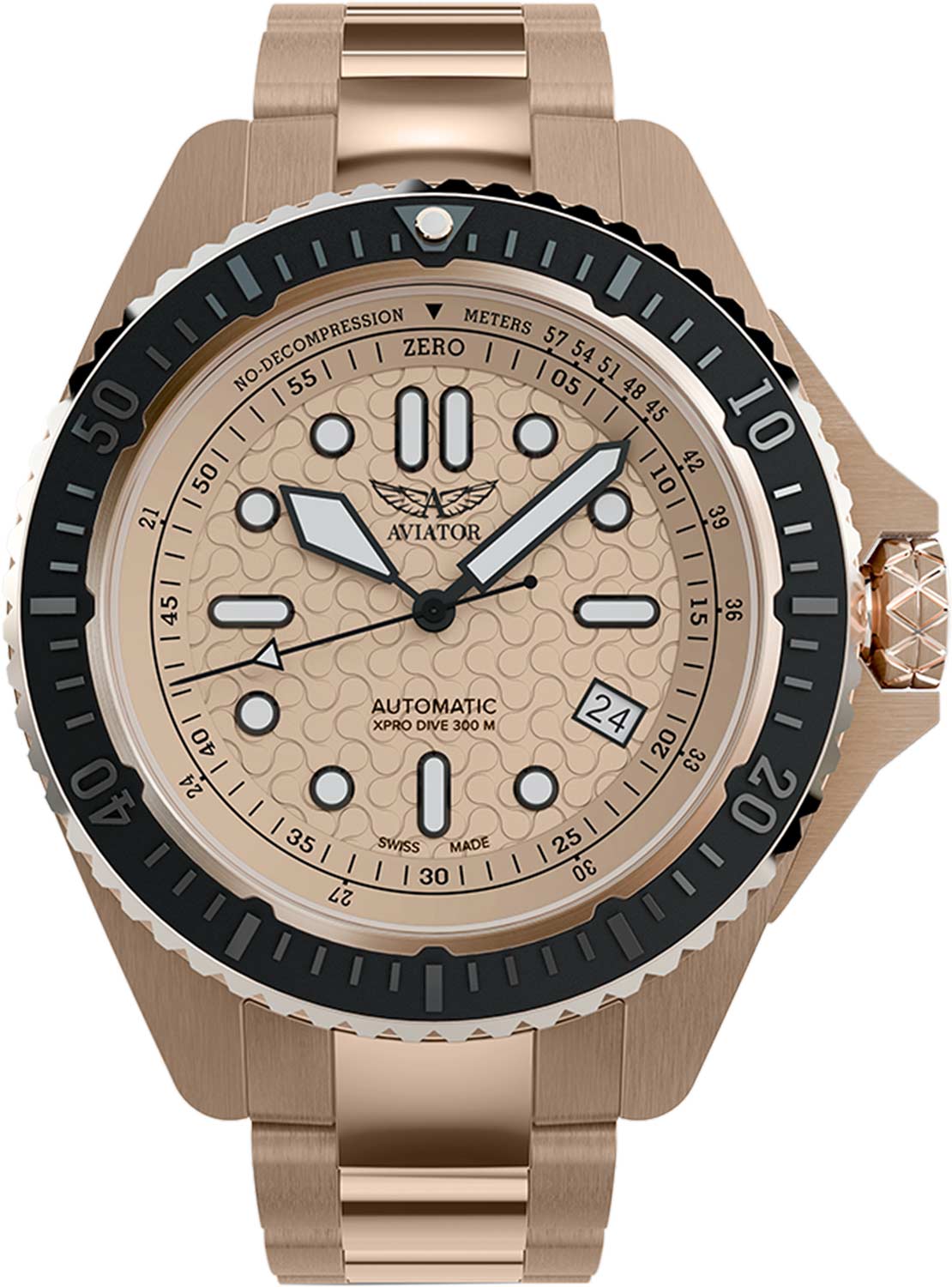 Швейцарские механические наручные часы Aviator V.1.43.2.364.5