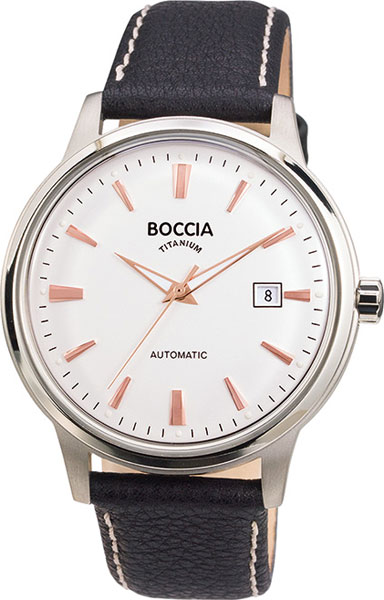 Механические титановые наручные часы Boccia Titanium 3586-03