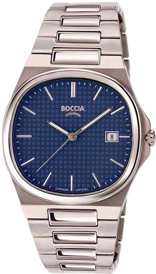 Титановые наручные часы Boccia Titanium 3657-02-ucenka