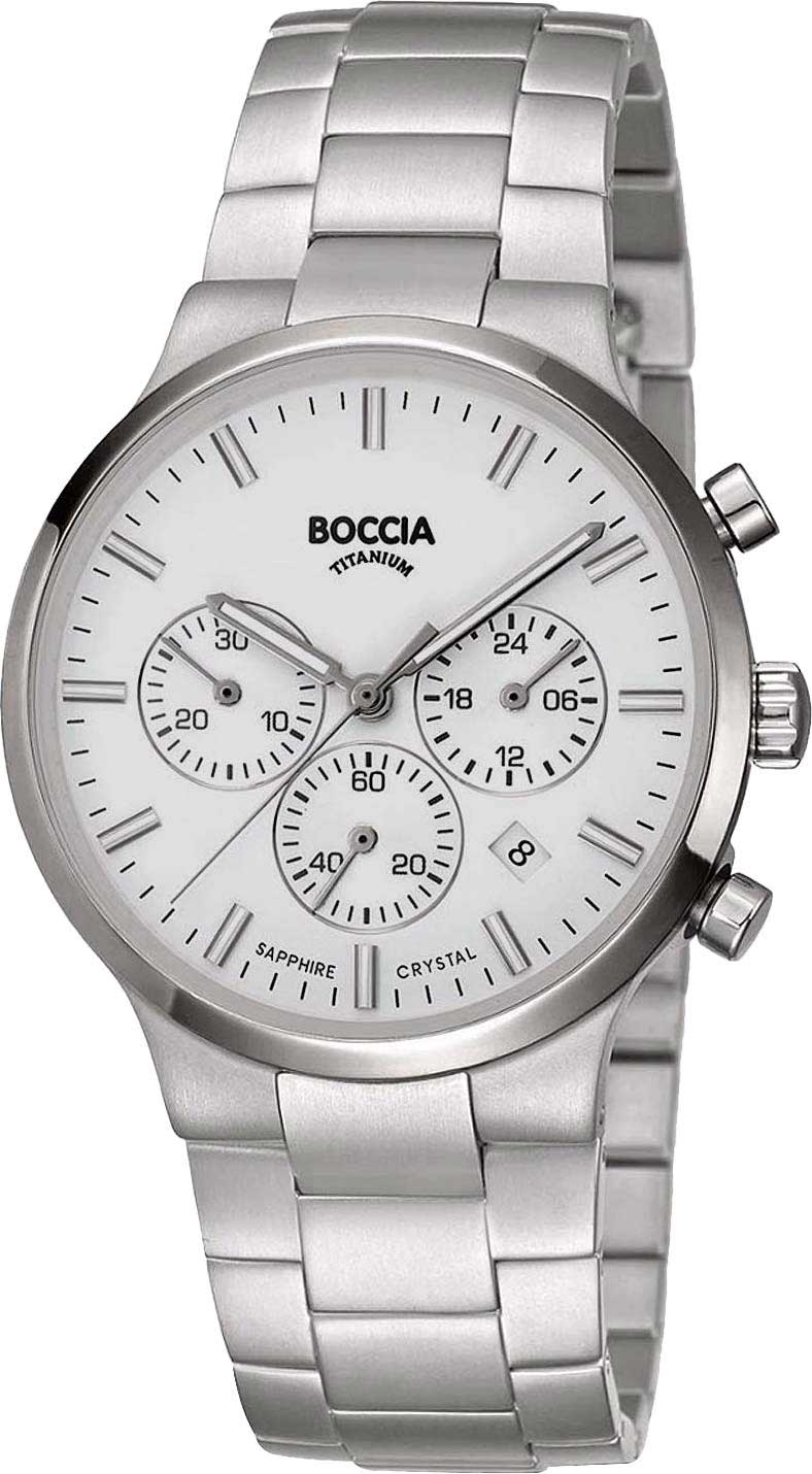 Титановые наручные часы Boccia Titanium 3746-01-ucenka с хронографом