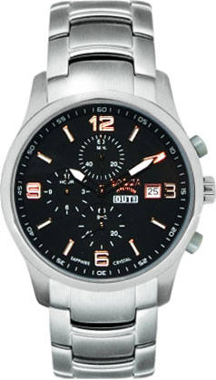 Титановые наручные часы Boccia Titanium 3776-10 с хронографом