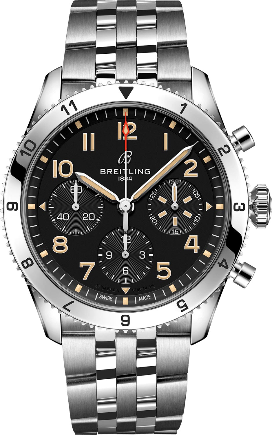 Швейцарские механические наручные часы Breitling A233803A1B1A1 с хронографом