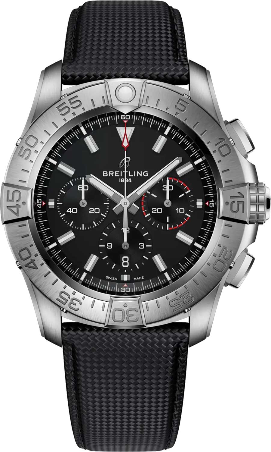 Швейцарские механические титановые наручные часы Breitling EB0148101B1X1 с хронографом