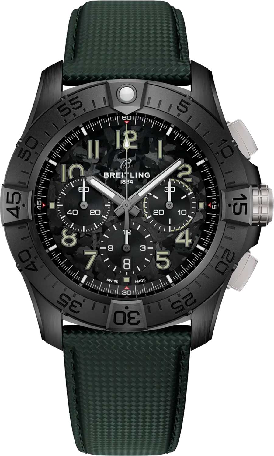 Швейцарские механические керамические наручные часы Breitling SB0148101B1X1 с хронографом