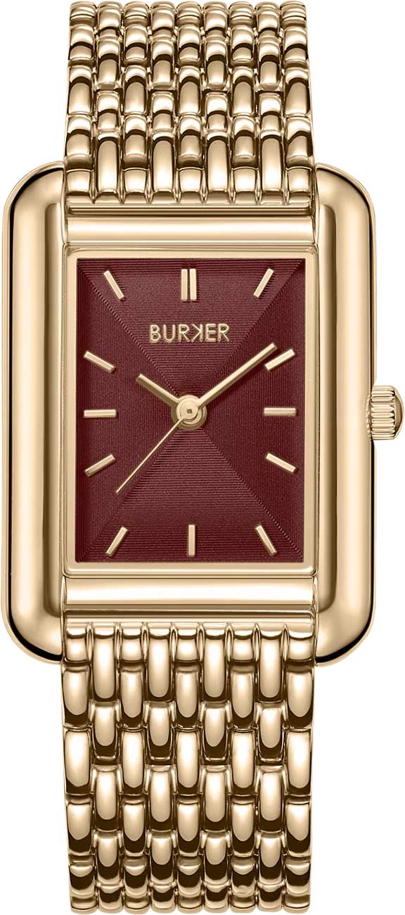 Наручные часы BURKER OLIVIA-GOLD-BURGUNDY