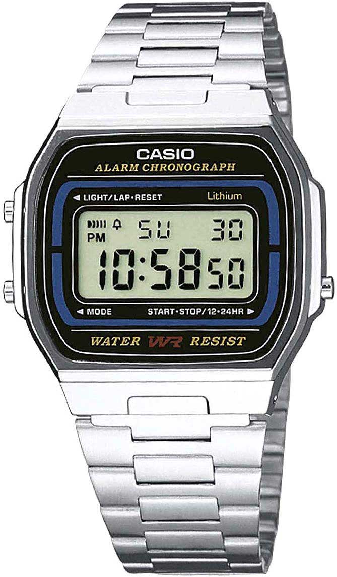 Японские наручные часы Casio Vintage A-164WA-1-ucenka с хронографом