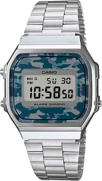Японские наручные часы Casio Vintage A-168WEC-1E с хронографом