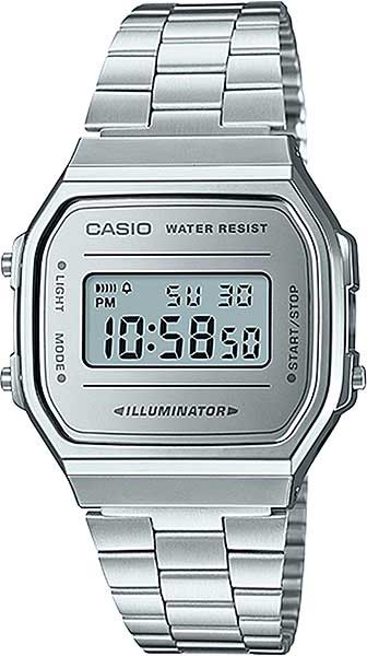 Японские наручные часы Casio Vintage A-168WEM-7E-ucenka с хронографом