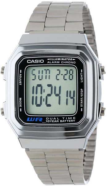 Японские наручные часы Casio Vintage A-178WA-1-ucenka с хронографом