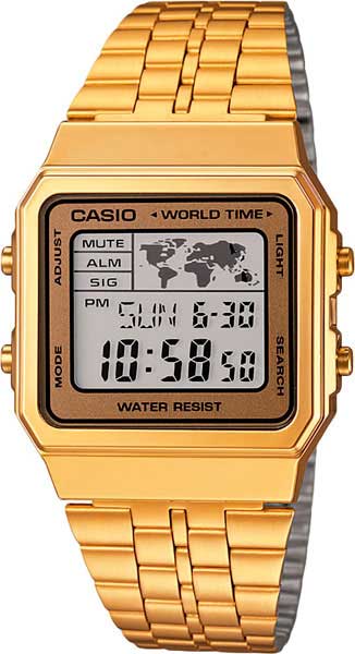 Японские наручные часы Casio Vintage A-500WEGA-9E-ucenka с хронографом