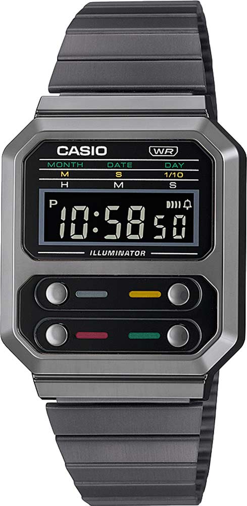 Японские наручные часы Casio Vintage A100WEGG-1AEF с хронографом