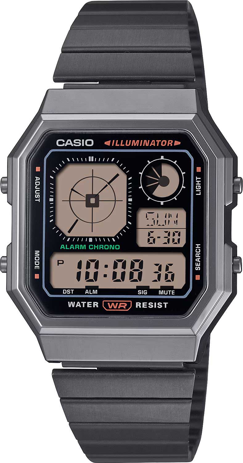 Японские наручные часы Casio Vintage A130WEGG-1A-ucenka с хронографом