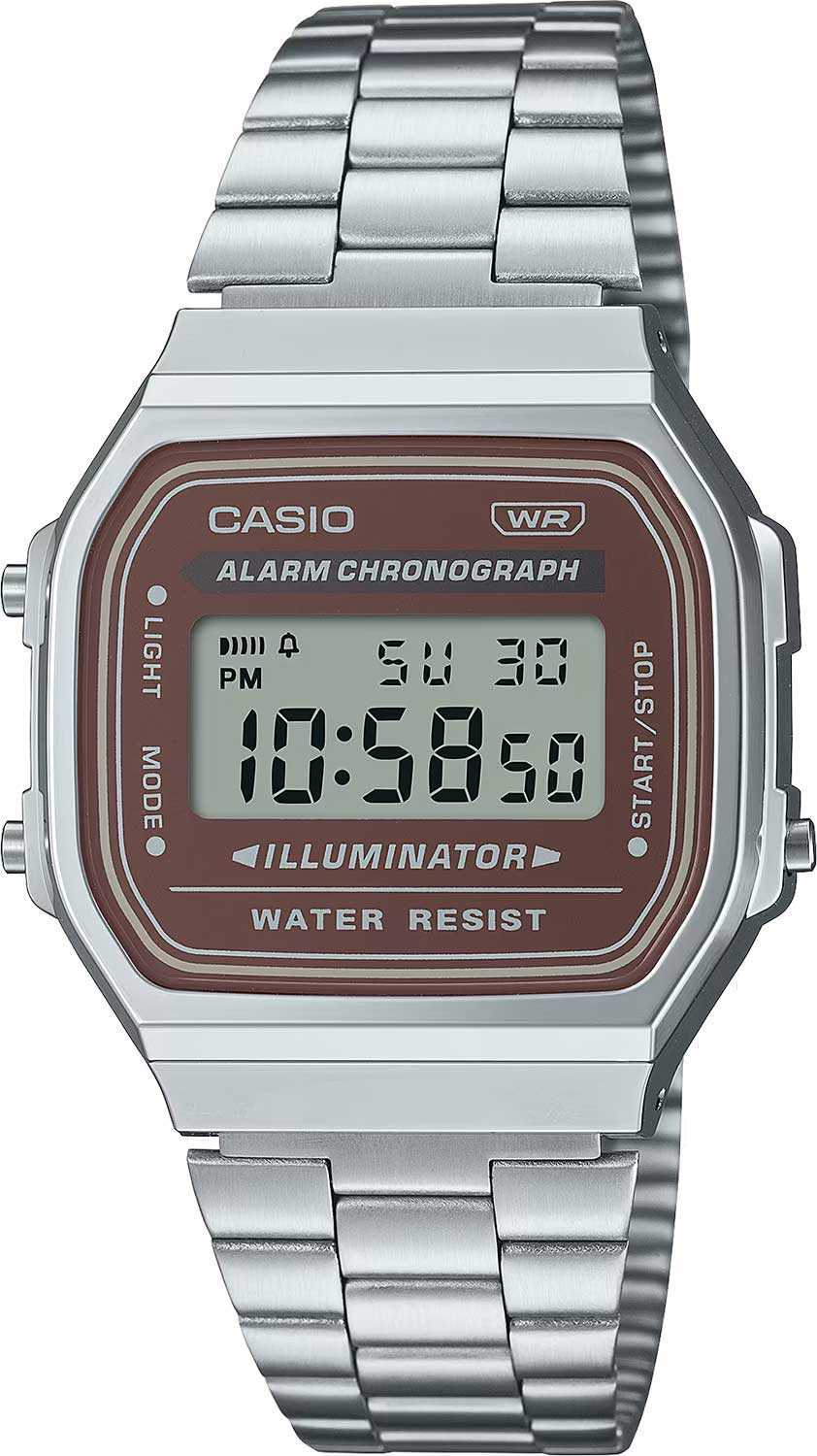 Японские наручные часы Casio Vintage A168WA-5A-ucenka с хронографом