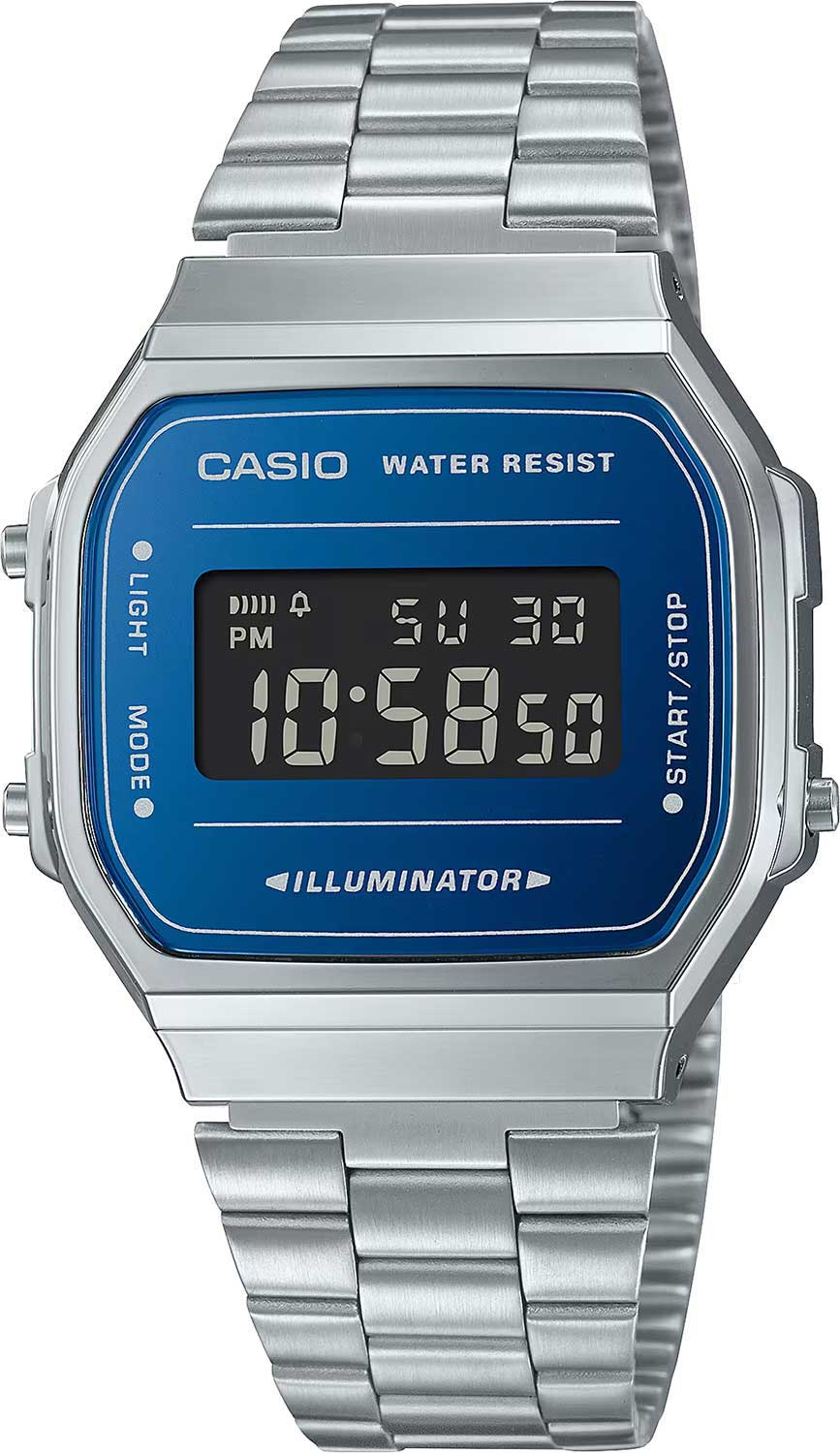 Японские наручные часы Casio Vintage A168WEM-2B-ucenka с хронографом