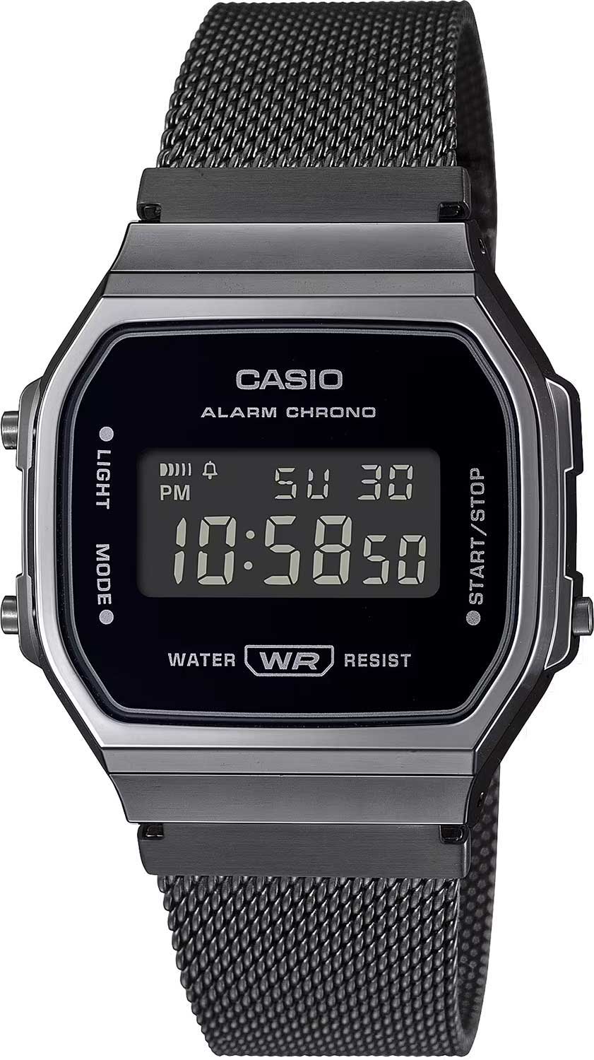 Японские наручные часы Casio Vintage A168WEMB-1B-ucenka с хронографом