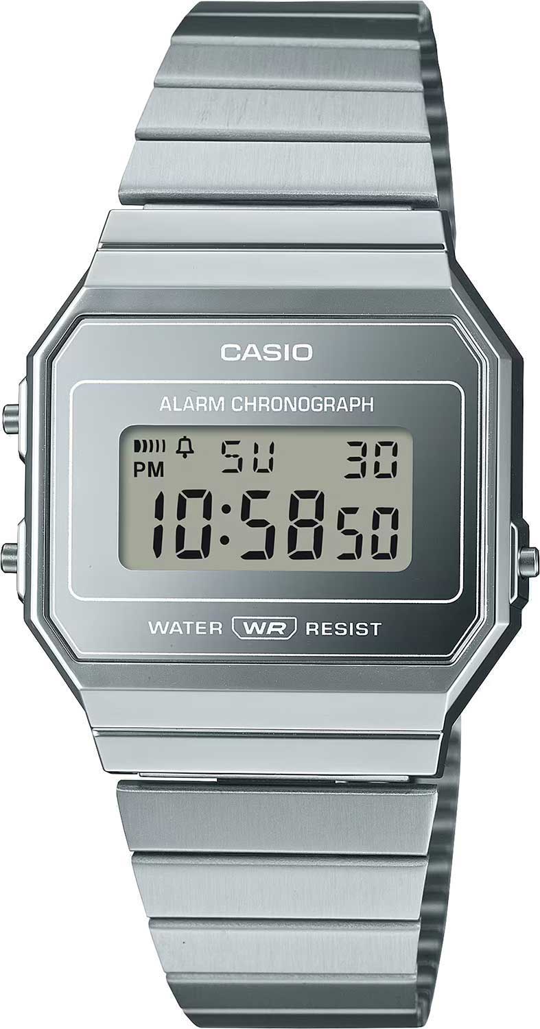 Японские наручные часы Casio Vintage A700WEV-7A-ucenka-1 с хронографом