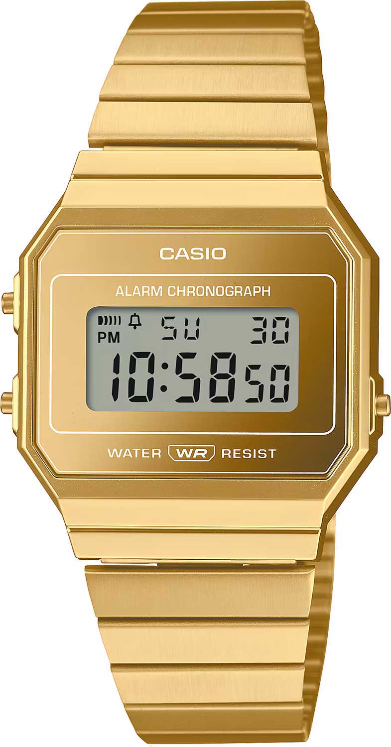 Японские наручные часы Casio Vintage A700WEVG-9A-ucenka с хронографом