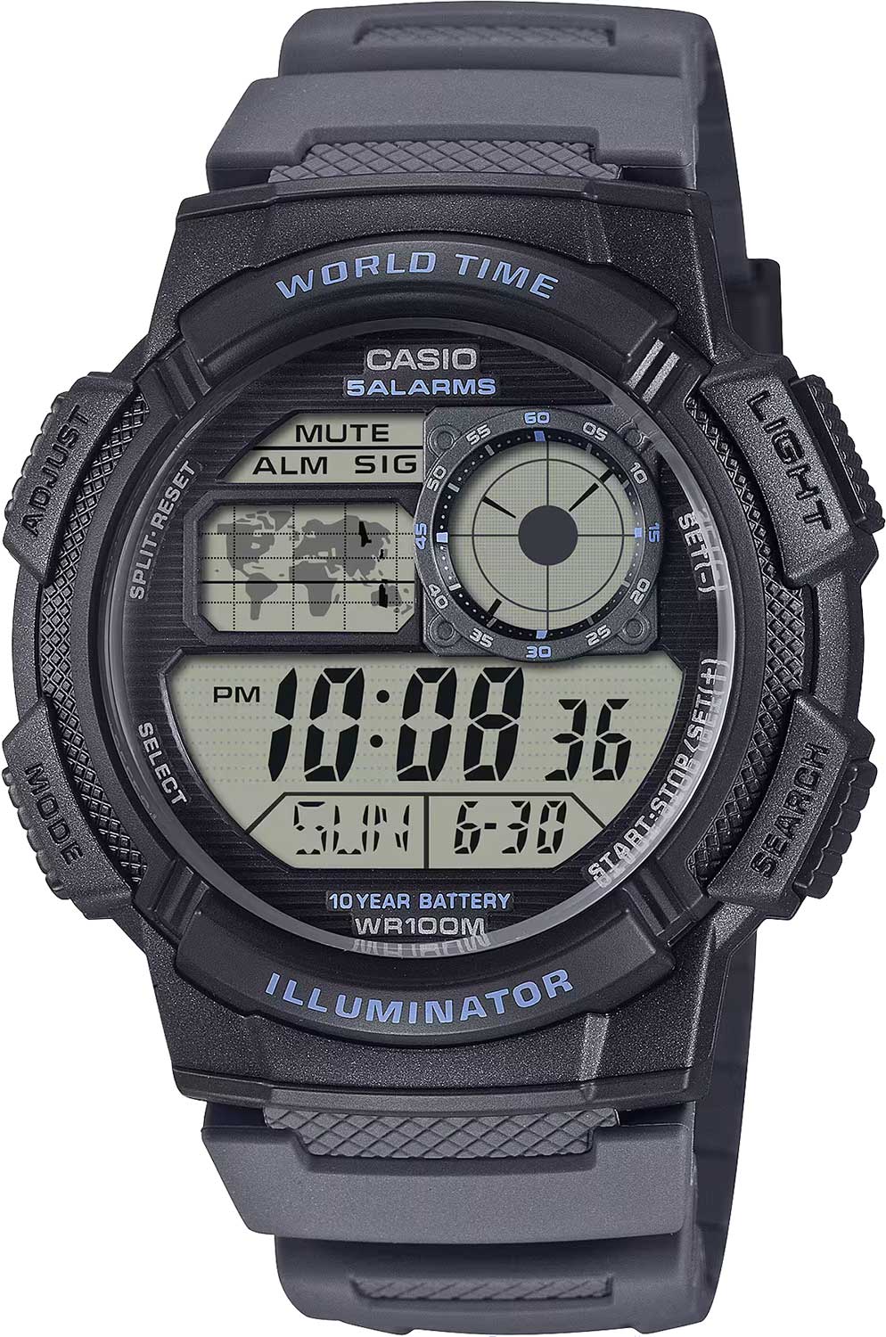 Японские наручные часы Casio Collection AE-1000W-8A с хронографом