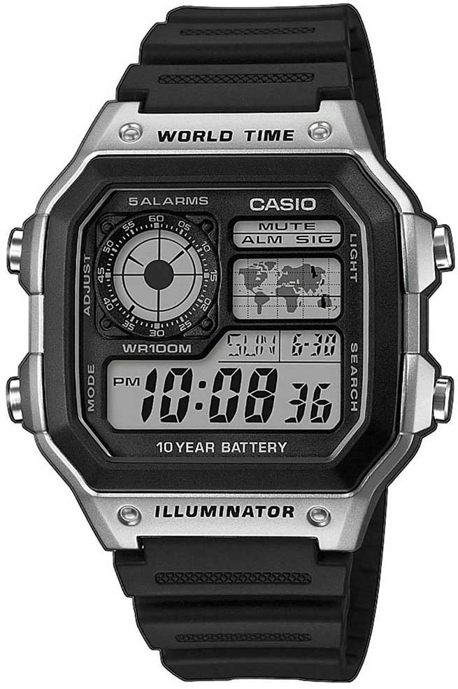 Японские наручные часы Casio Collection AE-1200WH-1CVEF-ucenka