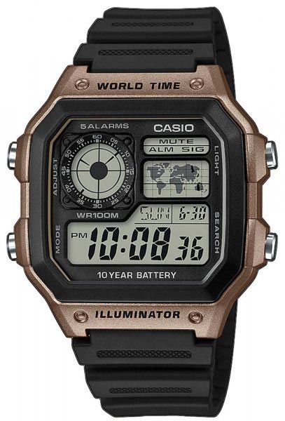 Японские наручные часы Casio Illuminator AE-1200WH-5AVEF