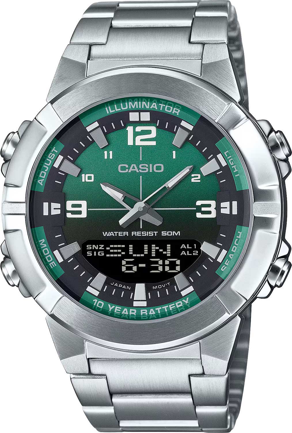 Японские наручные часы Casio Collection AMW-870DA-3A-ucenka с хронографом