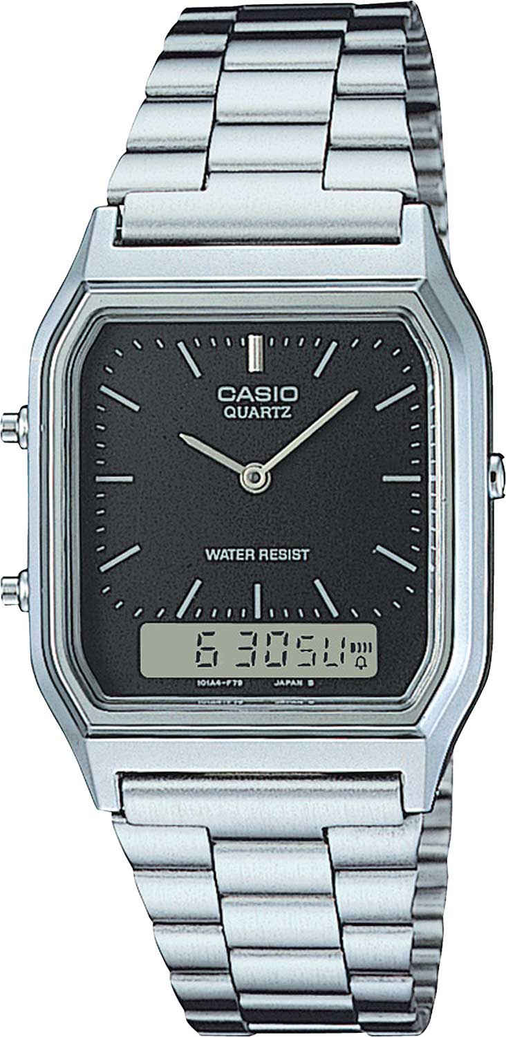 Японские наручные часы Casio Vintage AQ-230A-1D-ucenka с хронографом