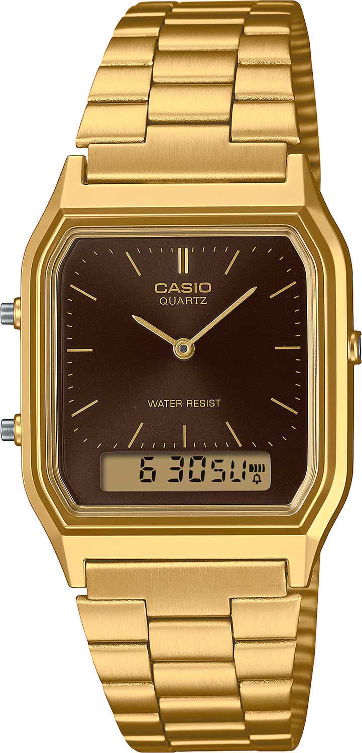 Японские наручные часы Casio Vintage AQ-230GA-5A-ucenka-2 с хронографом