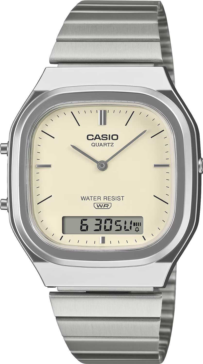 Японские наручные часы Casio Vintage AQ-240E-7A2-ucenka-1 с хронографом