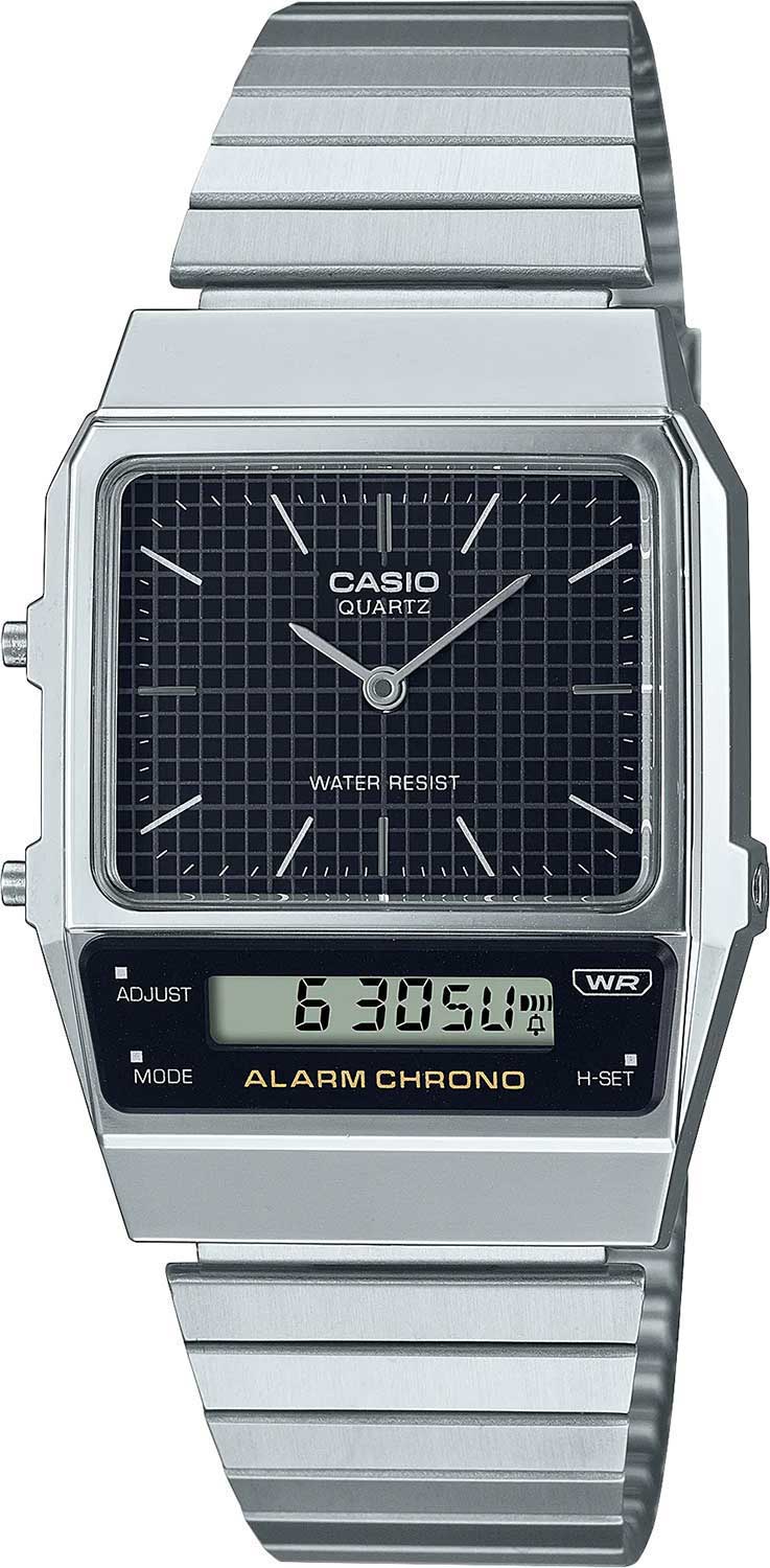 Японские наручные часы Casio Vintage AQ-800E-1A-ucenka-1 с хронографом