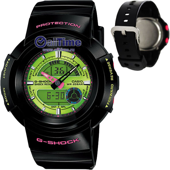 Японские наручные часы Casio G-SHOCK AW-582SC-1A с хронографом