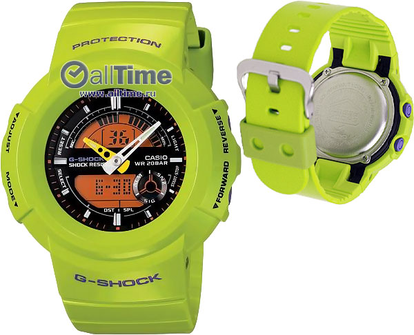 Японские наручные часы Casio G-SHOCK AW-582SC-3A с хронографом
