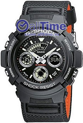 Японские наручные часы Casio G-SHOCK AW-591MS-1A с хронографом