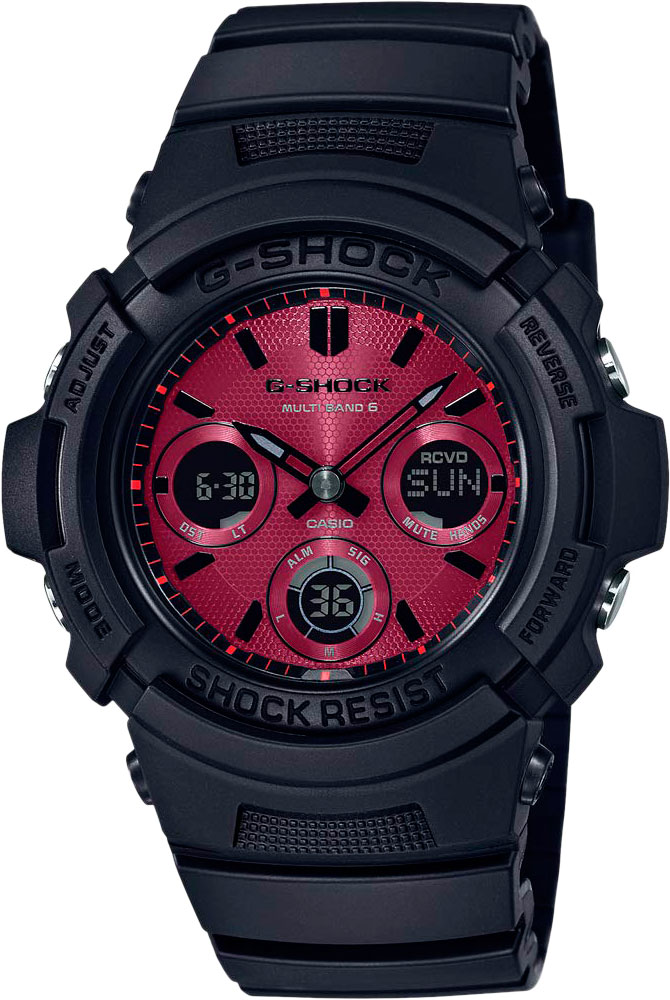 Японские наручные часы Casio G-SHOCK AWG-M100SAR-1AER с хронографом