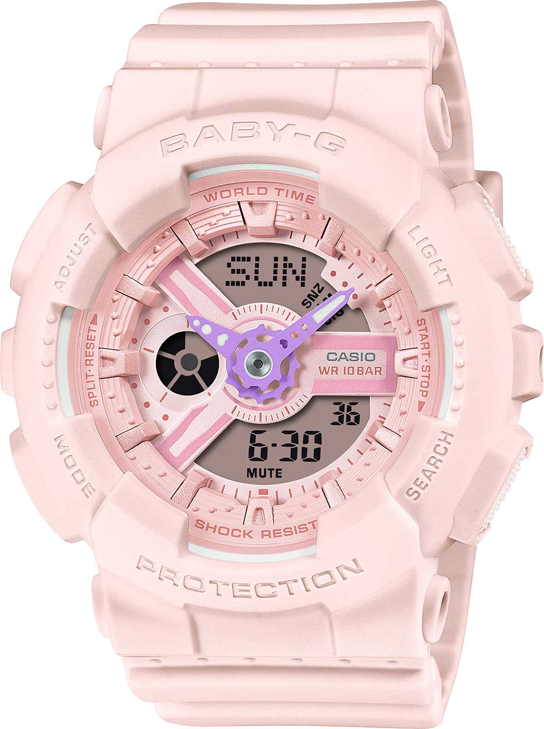 Японские наручные часы Casio Baby-G BA-110AH-4A с хронографом
