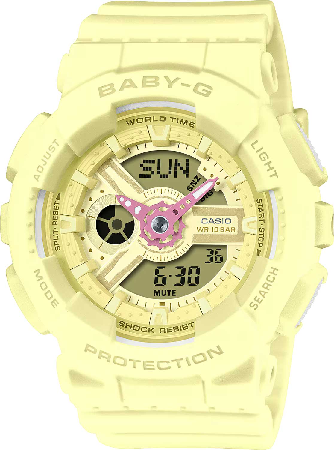 Японские наручные часы Casio Baby-G BA-110AH-9A с хронографом