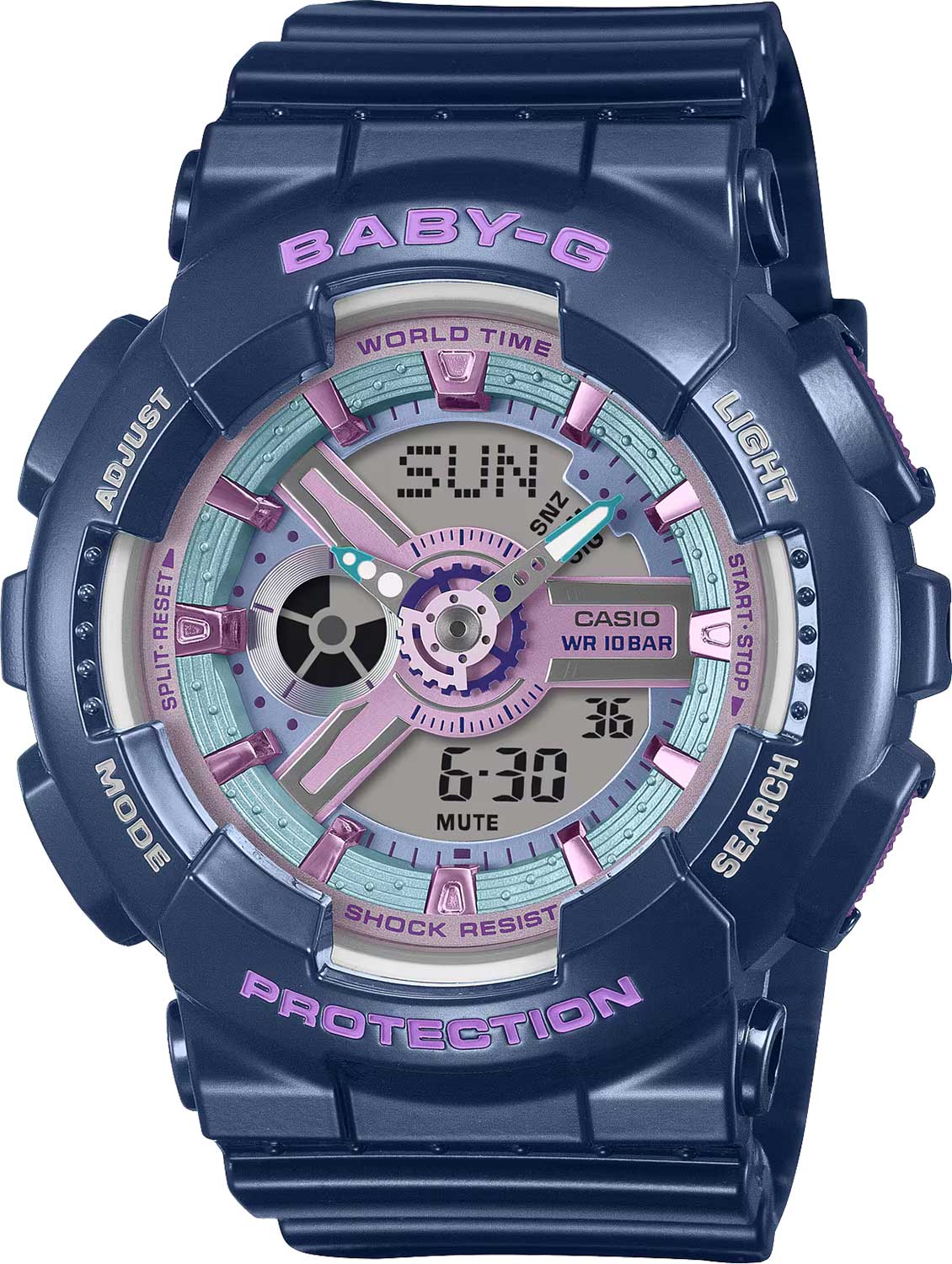 Японские наручные часы Casio Baby-G BA-110MC-2A с хронографом