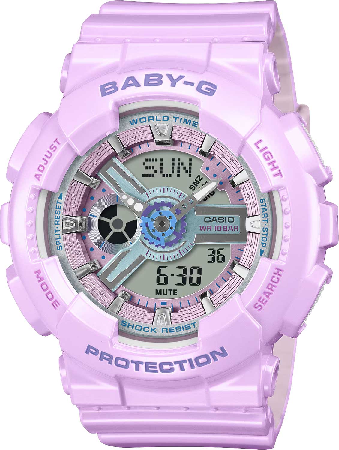 Японские наручные часы Casio Baby-G BA-110MC-6A с хронографом