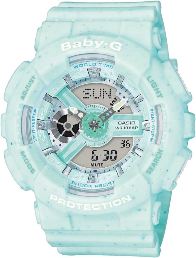 Японские наручные часы Casio Baby-G BA-110PI-2AER с хронографом