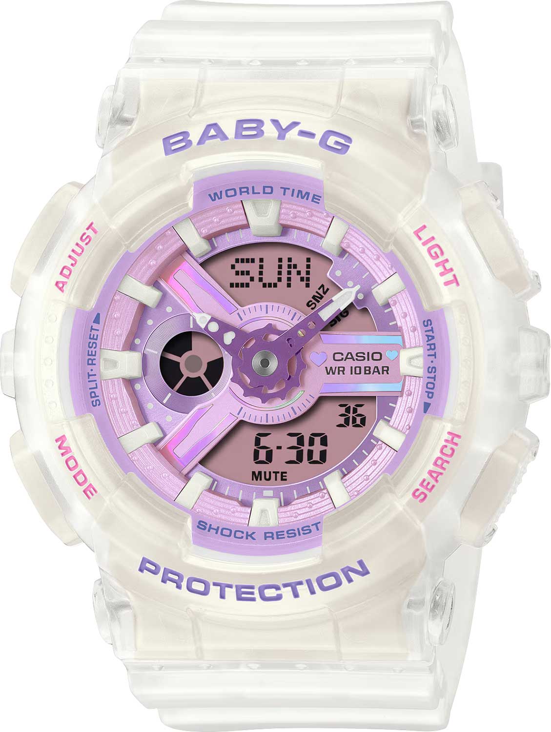 Японские наручные часы Casio Baby-G BA-110PS-7A с хронографом