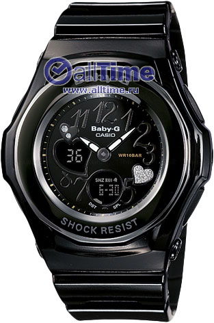 Японские наручные часы Casio Baby-G BGA-102-1B с хронографом