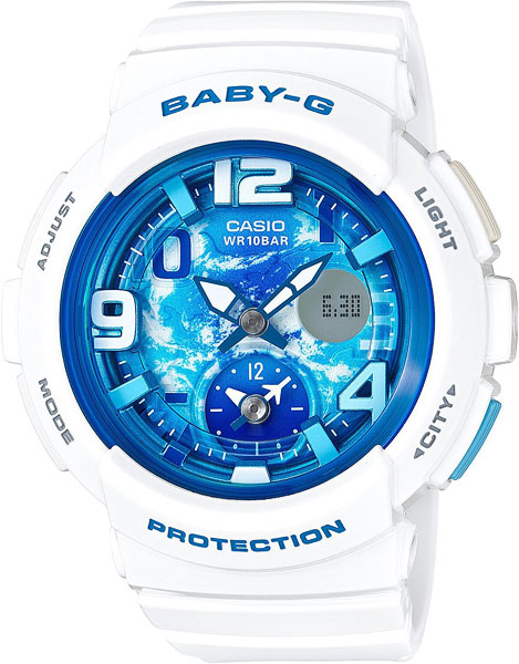 Японские наручные часы Casio Baby-G BGA-190GL-7B с хронографом