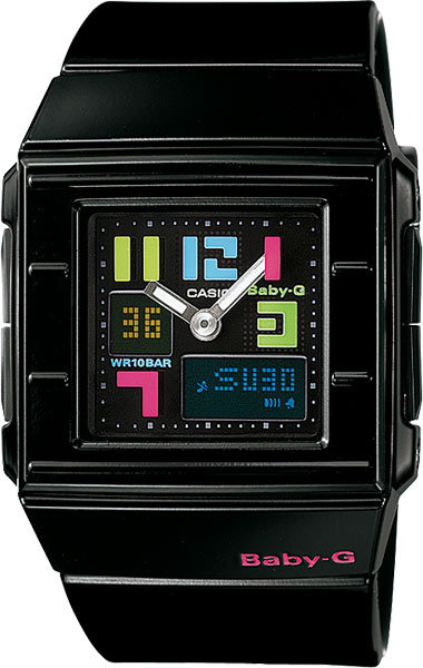 Японские наручные часы Casio Baby-G BGA-200PD-1B с хронографом